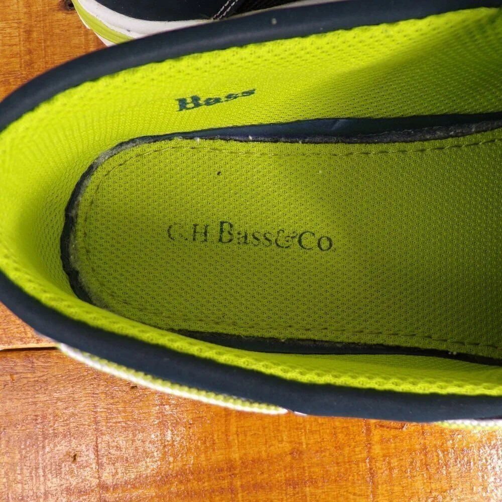 Bass Chesapeake Men's Boat Shoes Size 10.5 Blue and Green. Excellent Condition - Picture 11 of 12